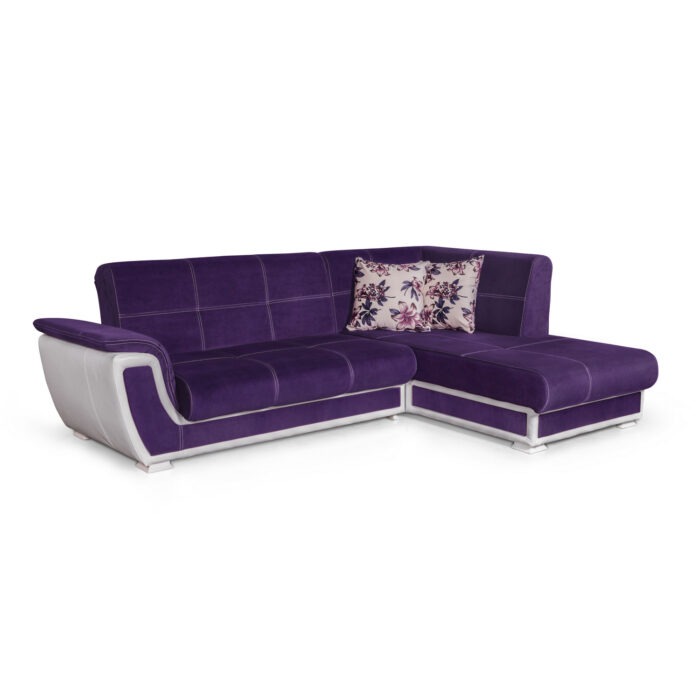 Colțar extensibil cu ladă depozitare mini California de stânga - imagine 2