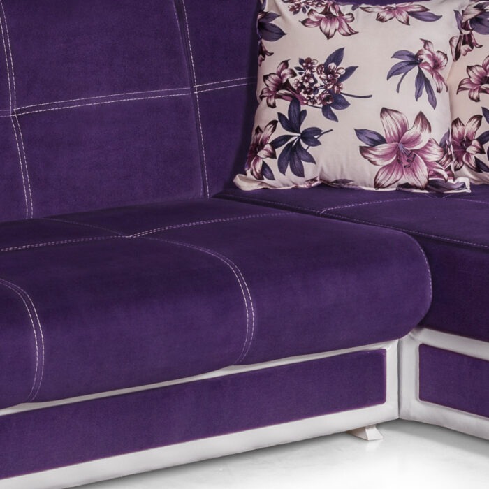 Colțar extensibil cu ladă depozitare mini California de stânga - imagine 5