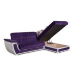 Colțar extensibil cu ladă depozitare mini California de stânga - imagine 4