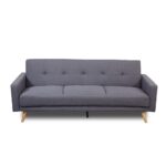 Canapea gri extensibila Cristina