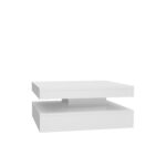 Masă cafea rotativa Isabelle alb lucios - imagine 5