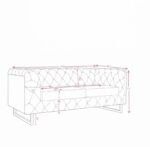 Set 3+2+1 catifea Chester Cappuccino Yvette - imagine 12