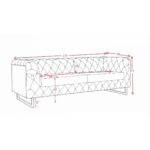 Set 3+2+1 catifea Chester Cappuccino Yvette - imagine 11