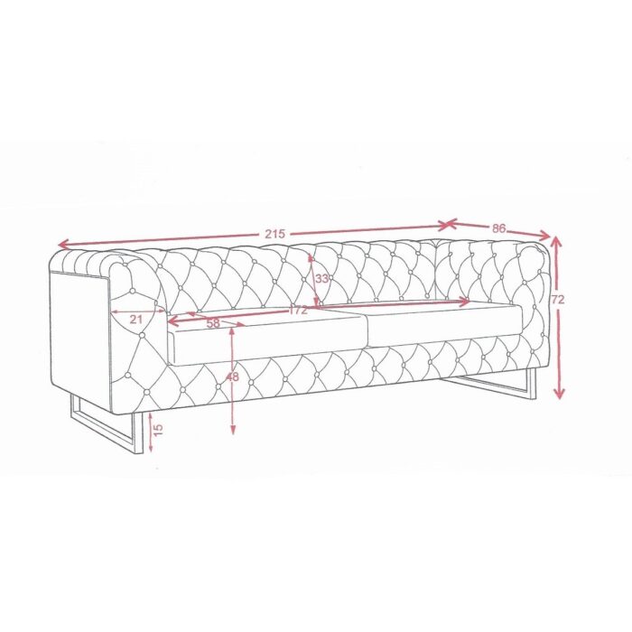 Set 3+2+1 catifea Chester Cappuccino Yvette - imagine 11