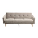 Canapea extensibila Cristina catifea bej