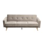 Canapea extensibila Cristina catifea bej