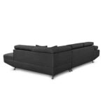 Colțar extensibil cu ladă de depozitare Rio Dark Grey Stanga - imagine 4