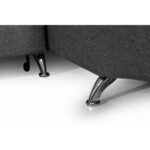 Colțar extensibil cu ladă de depozitare Rio Dark Grey Stanga - imagine 7