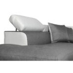 Colțar extensibil cu ladă de depozitare Rio Grey White Dreapta - imagine 4