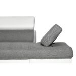 Colțar extensibil cu ladă de depozitare Rio Grey White Dreapta - imagine 5