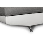 Colțar extensibil cu ladă de depozitare Rio Grey White Dreapta - imagine 6