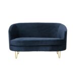 Canapea fixă 2 locuri, Penelope albastru închis