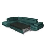 Colțar extensibil cu ladă de depozitare Rio Forest Green Dreapta - imagine 3