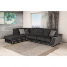 Colțar extensibil cu ladă de depozitare California Grey de Dreapta