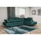 Colțar extensibil cu ladă de depozitare Rio Forest Green Stanga