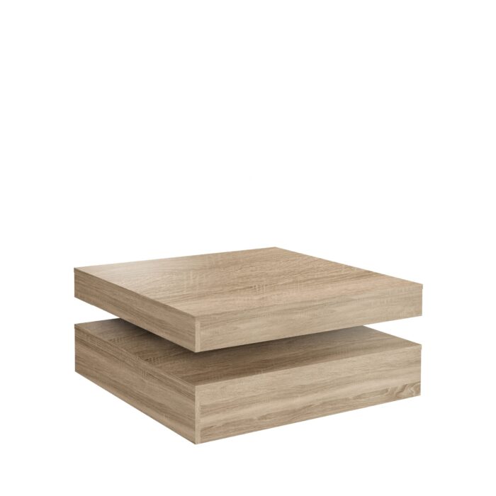 Masă cafea rotativa Isabelle stejar natur - imagine 3