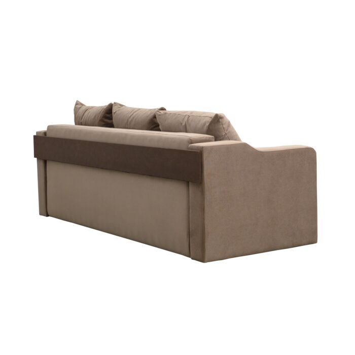 Canapea extensibilă cu spatiu depozitare Amias tesatura Beige - imagine 3