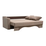 Canapea extensibilă cu spatiu depozitare Amias tesatura Beige - imagine 4