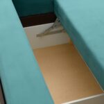 Canapea extensibilă cu spatiu depozitare Amias catifea Green - imagine 5