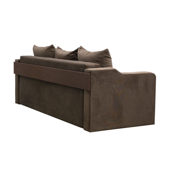 Canapea extensibilă cu spatiu depozitare Amias tesatura Brown - imagine 3