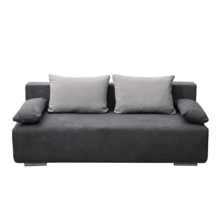 Canapea extensibila cu lada depozitare, cu 3 locuri Georgia gri grafit