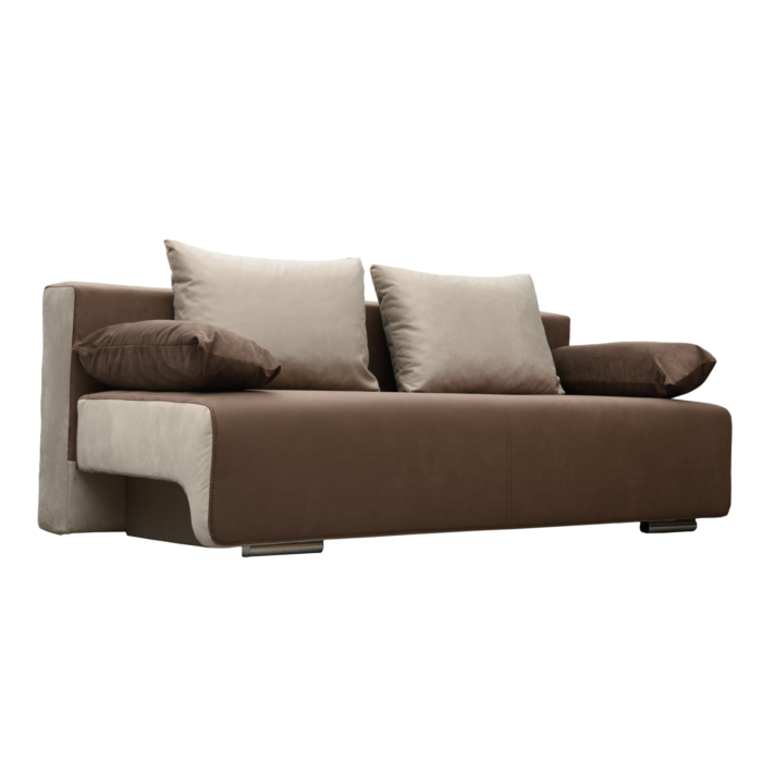 Canapea extensibilă cu spatiu depozitare Georgia Brown Beige - imagine 2