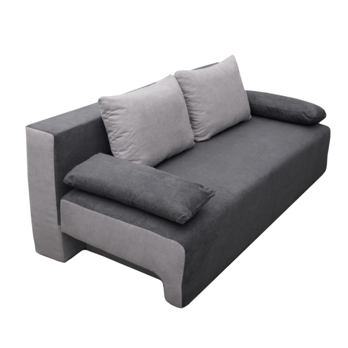Canapea extensibilă cu spatiu depozitare Georgia Graphite Grey - imagine 2