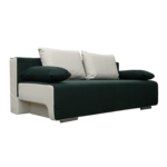 Canapea extensibilă cu spatiu depozitare Georgia Forest Green - imagine 3