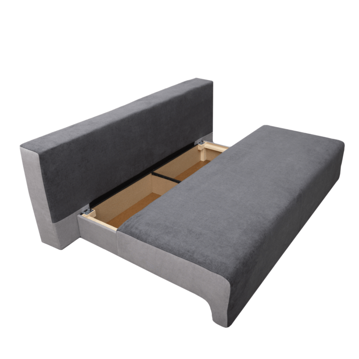 Canapea extensibilă cu spatiu depozitare Georgia Graphite Grey - imagine 4