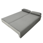 Canapea extensibilă cu spatiu depozitare Georgia Grey White - imagine 5