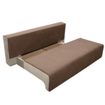 Canapea extensibilă cu spatiu depozitare Georgia Brown Beige - imagine 5