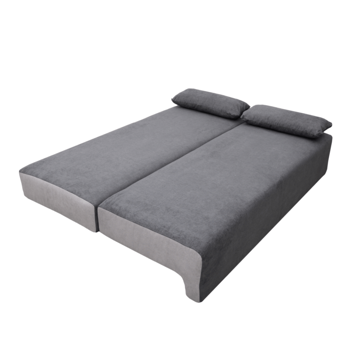 Canapea extensibilă cu spatiu depozitare Georgia Graphite Grey - imagine 5