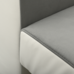 Canapea extensibilă cu spatiu depozitare Georgia Grey White - imagine 7