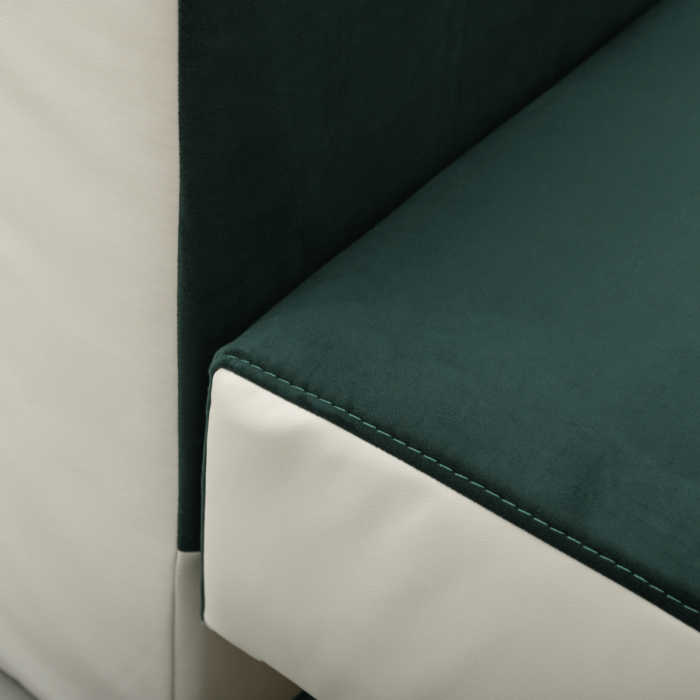 Canapea extensibilă cu spatiu depozitare Georgia Forest Green - imagine 8