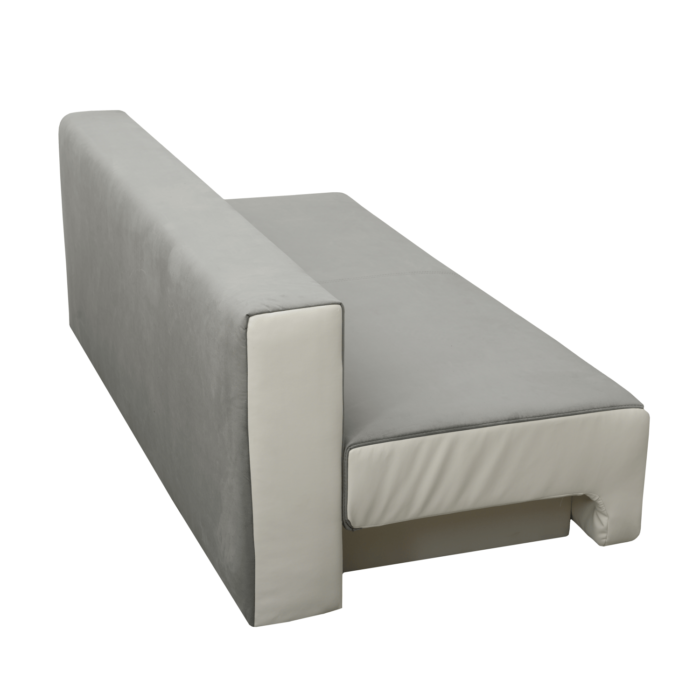 Canapea extensibilă cu spatiu depozitare Georgia Grey White - imagine 8