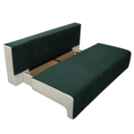 Canapea extensibilă cu spatiu depozitare Georgia Forest Green - imagine 9