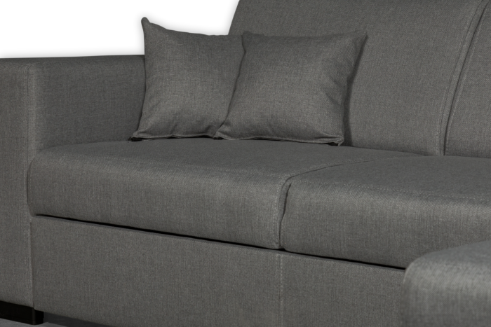 Colțar extensibil cu ladă de depozitare Caribi Silver Grey de stanga - imagine 6