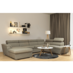 Colțar extensibil cu ladă de depozitare London Cappuccino "U" shape