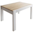 Masă de bucatarie Edina alb sonoma