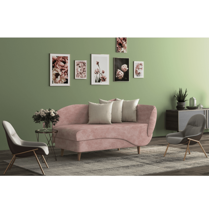 Canapea extensibilă cu spatiu depozitare Oxford Flamingo de stanga - imagine 3