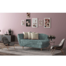 Canapea extensibila 2 locuri oxford mint dreapta