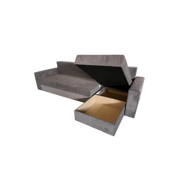 Coltar Ioana Mare cu brate Grey - imagine 2