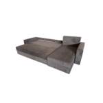 Coltar Ioana Mare cu brate Grey - imagine 10