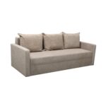 Canapea extensibila bej, 3 locuri, cu lada, Ioana eco