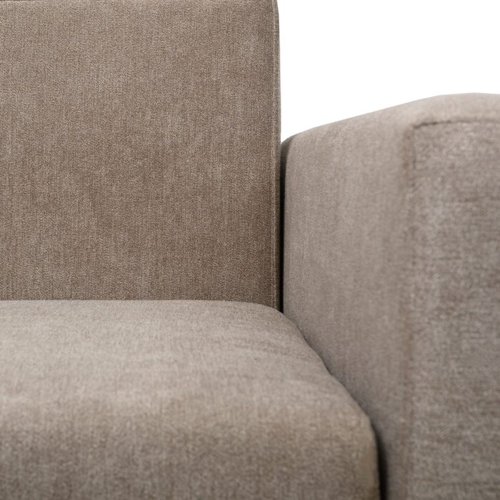 Canapea Ioana Eco 3 locuri cu brate Beige Melange - imagine 3