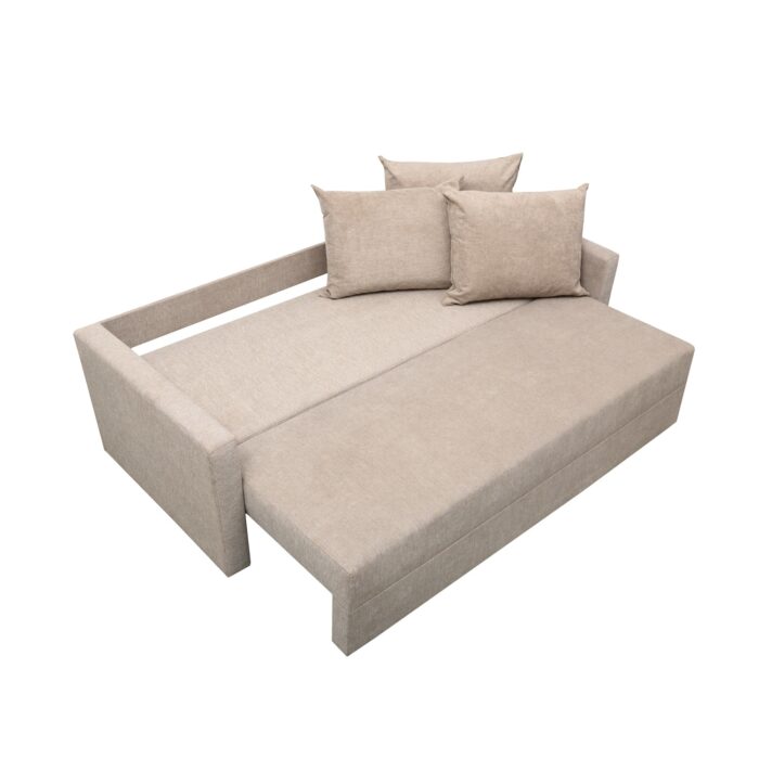 Canapea Ioana Eco 3 locuri cu brate Beige Melange - imagine 5