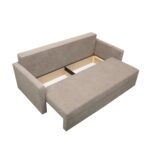 Canapea Ioana Eco 3 locuri cu brate Beige Melange - imagine 6