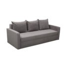 Canapea extensibila gri, cu 3 locuri, cu lada depozitare Ioana eco