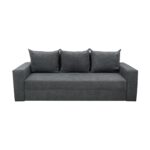 Canapea Ioana 3 locuri cu brate Dark Grey - imagine 2