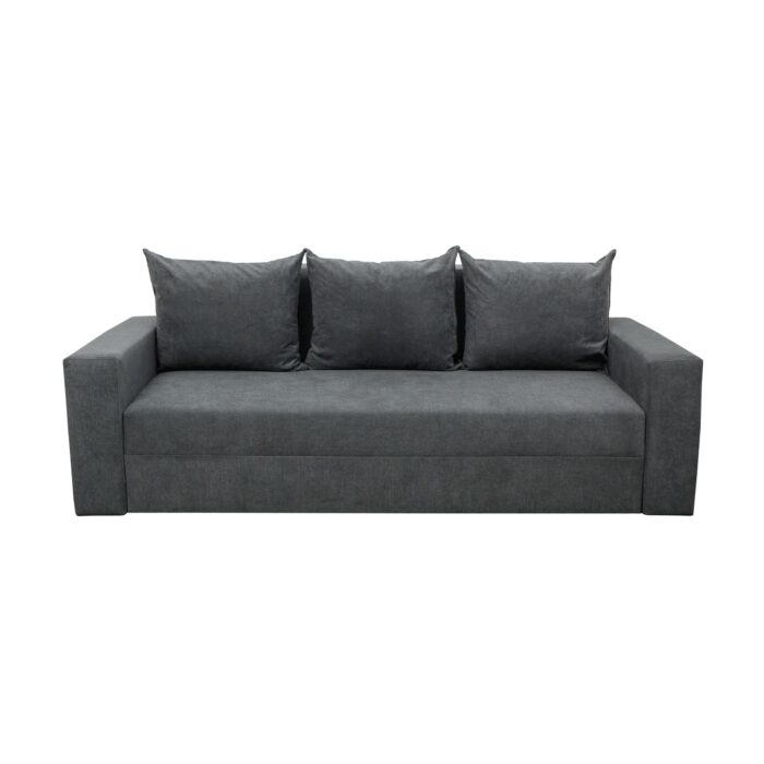 Canapea Ioana 3 locuri cu brate Dark Grey - imagine 2